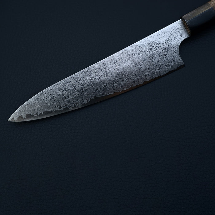 Hatsukokoro Ginyo Ginsan Tsuchime Damascus Petty 150mm