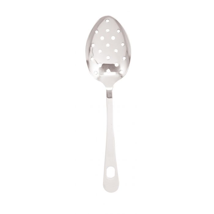 Stainless Steel Pierced Spoon, 9in