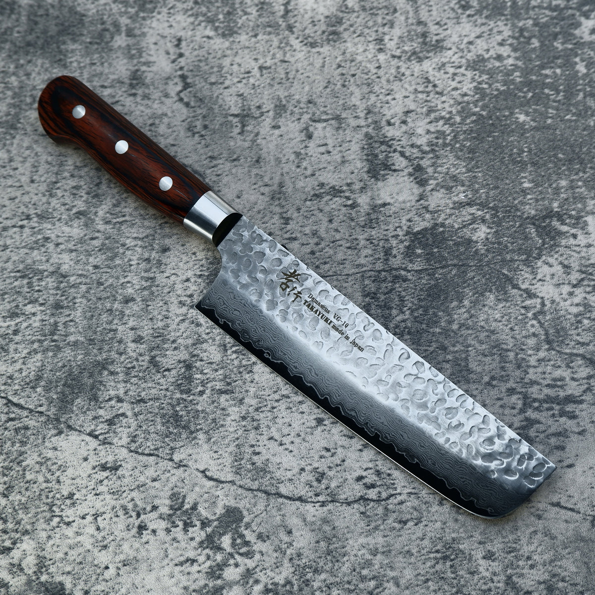 Sakai Takayuki 33 layer VG-10 Damascus Nakiri 160mm — The Knife Roll